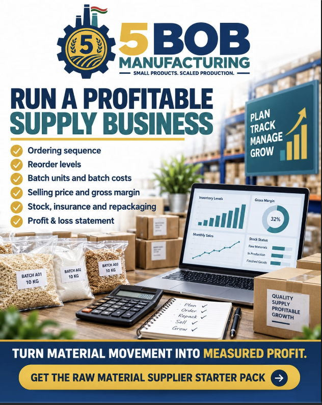 5BM Raw Material Supplier Starter Pack